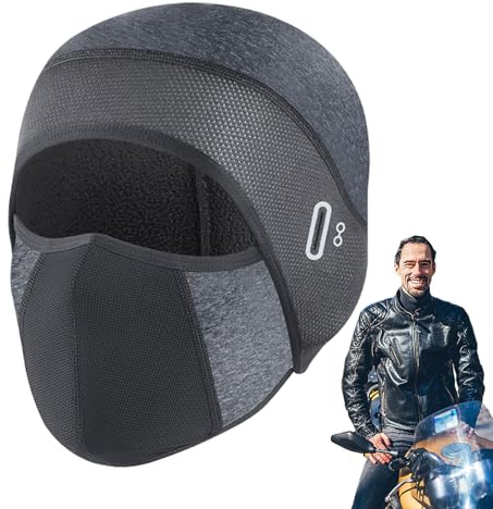 Anulely Scaldacollo da moto per ciclismo, scalda a freddo | sciarpa da sci antivento – scaldabagno a freddo con pile a dondolo, per moto, escursionismo, camminate