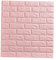 Veemoon Wandtattoo aus Backstein Dekoration Wand Dekoration Wandpaneele aus Backstein Wandtattoos für Wohnkultur wandaufkleber selbstklebend Wandkunst wasserdicht Wandgemälde 3d Rosa