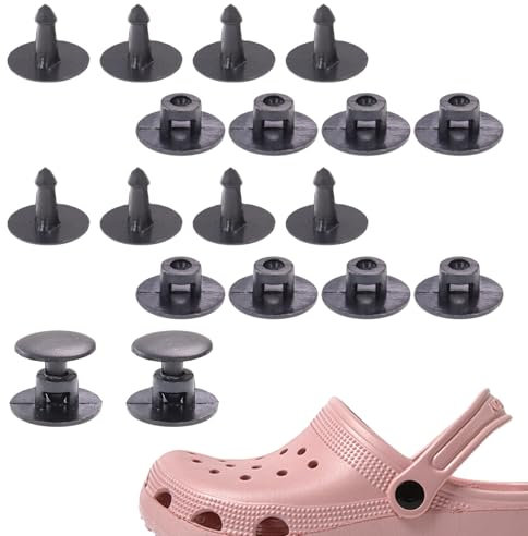 Casoter 10PCS Screw Rivet Hole Plastic Push in Rivets Fastener Black 16MM