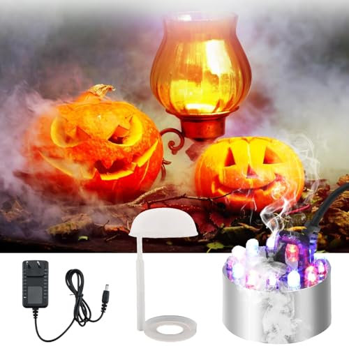 Mist Maker,Nebulizzatore ad Ultrasuoni,Atomizzatore per Stagno,Nebulizzatore a Ultrasuoni,Nebulizzatore Fontana,Nebulizzatore LED Diffusore Mist Maker,per Fontana per Laghetto D'Acqua