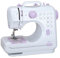 Telituny Maquina Coser, 12 agujas 505A Mini Maquina de Coser Niña | Doble Puntada Inversa con Hilo Inferior | Luz LED | Enhebrador de Agujas | Maquina de Coser Portatil para Principiantes y Infantil