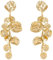 TTPSRY Orecchini Donna Bohemian Retro con Petali di Fiori Irregolari Orecchini Goccia Grandi Anallergici Gioielli Trendy Accessorio di Moda (Oro)