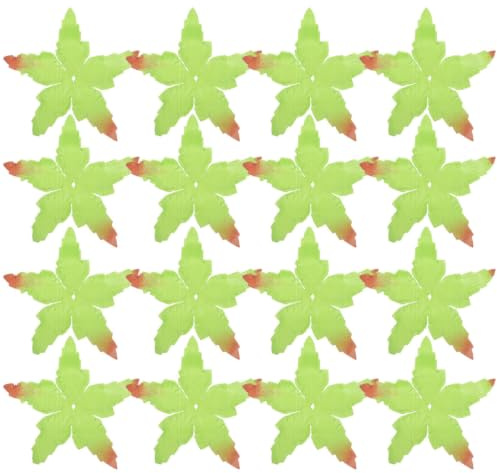 NUOBESTY Lot de 80 Sépales Artificiels Verts en Tissu pour Fleurs, Calices Réalistes pour Décoration Maison et Compositions Florales de Mariage