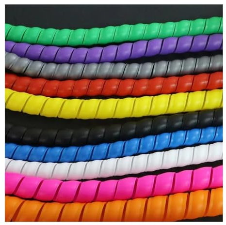 Verstärkter Spiralschlauch, feuerfest, Hochtemperatur, PP, Bissschutz, für PC-Datenkabel, Gelb, 14 mm _ 1 m