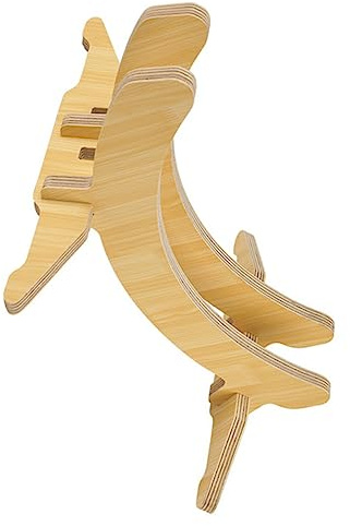 OSOLADY Holz Fahrradständer Einstellbarer Fahrrad Radständer Holz für Mountainbikes Klappräder und Rennräder Robuste und Praktische Unterstützung für Sicheres