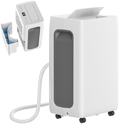 Ollewiellan Luftentfeuchter 26L/Tag, Raumentfeuchter Elektrisch Leise 38dB,Luftentfeuchter Keller für Räume bis 50m²,Raumentfeuchter mit 3 Modi,24H-Timer,4,3L Abnehmbarer Wassertank,für Schlafzimmer