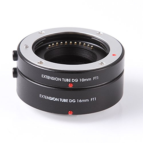 FOTGA AF Extension Automatique Macro Tube 10mm + 16mm pour Olympus Panasonic Micro Quatre Tiers M4 / 3 MFT Camera GH3 GH4 GH5 GH5s Olympus E-PL5 E-PL7 / 8/9 EM-5/10