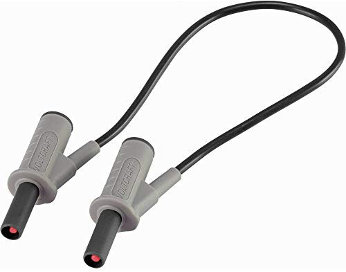 MSB-501 Sicherheitsmesskabel [Bananenstecker 4 mm Banana-Stecker 4 mm] Ultra flexibel 25,00 cm, schwarz, MSB-501 10 A