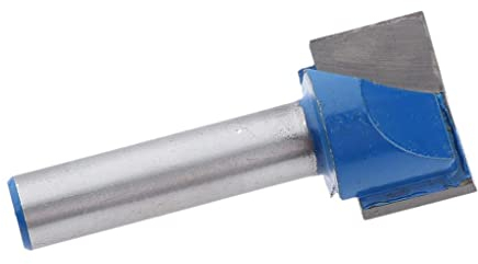 Fenteer DIY Nutfräser zweischneidig, aus HM für Lange Lebensdauer, 8mm Schaft, Schneiddurchmesser Auswählbar, 8x20mm
