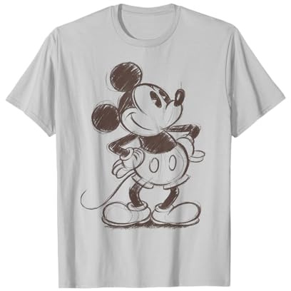 Disney Mickey Mouse Pencil Sketch Original T-Shirt
