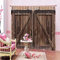 Stile di Porta in Legno 3D Stampato Finestra Completa dell'oscuramento Tenda dell'ombra Decorativa per Camera da Letto Soggiorno(170 x 200 cm)