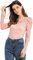 Allegra K Women's Long Sleeve Blouse Vintage Semi Sheer Puff Sleeve Elegant Lace Top Pink 12