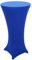 Mendler Set Stehtisch + Stehtischhusse HWC-J30, Bistrotisch Tischhusse, klappbar höhenverstellbar Ø 60cm - Husse blau