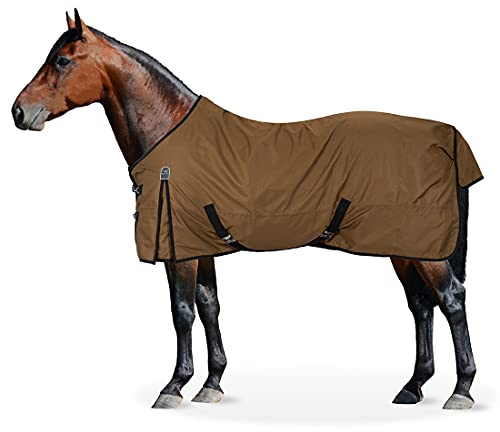 Equinate Regendecke Springfield Weidedecke mit Fleece 125cm Bronze