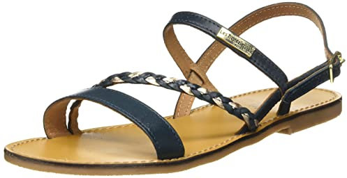 Les Tropeziennes Femme Batresse Sandales/spartiates, Marine Or, 36 EU