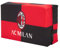 AC Milan Cuscino A Libro da Stadio A Scacchi, Unisex Adulto, Rosso, Nero, Taglia Unica