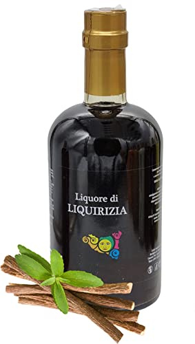 Sicilia Bedda - Liquori Siciliani Fruttati - Elegante Bottiglia 500 ML - (Liquirizia 25°)