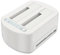 Dockingstation mit 1 Hub-Anschluss für 2,5/3,5 SATA SSD/HDD ,Offline-Klonfunktion Wird unterstützt, CF- und SD-Kartenleser, UASP und 2 Festplatten mit 16 TB, USB 3.0 RGB Dock Disk(K3062CR)