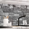 Stickerprofis Küchenrückwand Matt selbstklebend - GRANITSTEIN - 0.5mm versteifte PET Folie, zuschneidbar, Spritzschutz PRO 60 x 340cm