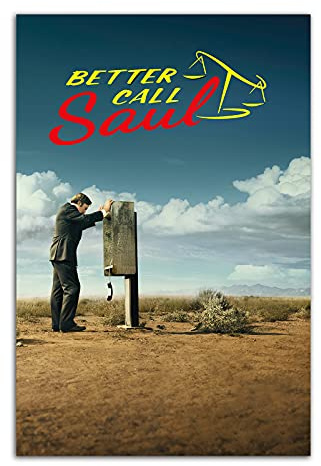HOPNRU TV-Poster, Motiv: Better Call Saul, Kunstdruck auf Leinwand, für modernes Wohnzimmer, Schlafzimmer, Dekoration, 20 x 30 cm, ohne Rahmen