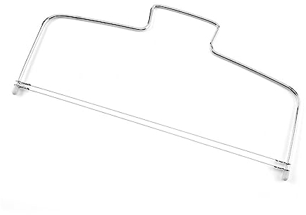 CRLLDPM 1 Pièce Coupe-Gâteau, Coupe-Gâteau à Fil, Coupe Gateau 2-Wire Réglable En Acier, Fil De Coupe De Gâteau, Couteau Gateau à Trancher, Inoxydable Couteau Gateau à Trancher Coupe