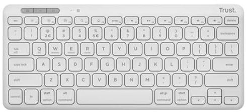 Trust Lyra Compact Wireless Keyboard Wht 25143