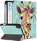 Wazzasoft for iPad Mini 7 Case - for iPad Mini 6th/7th Generation Cases Women Girls Cute Folio Cover Girly Giraffe Design Unique Pencil Holder for Apple Mini 6 2021/Mini 7 A17 Pro 2024 Case 8.3 Inch