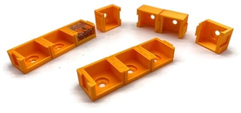 eXODA 10x Halterung für Wago 3er Klemmen Typ 221-613 bis 6mm2
