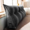 YSZBD Rückenstützkissen Rückenkissen Bett Lesekissen Für Bett Und Sofa Rückenkissen Keilkissen Sofa Bettkissen Rückenlehne Lesekissen Removable Cover,#2darkgrey-200x50x20cm