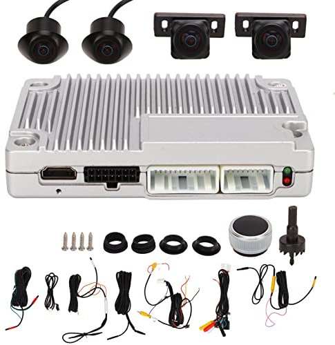 1080P HD Parking Monitor, 360° Car Surround View Camera System Kit – 170° Wide Angle, 4-Camera Setup, 3D DVR, Waterproof Night Vision, and Advanced Car Parking Assist Tech