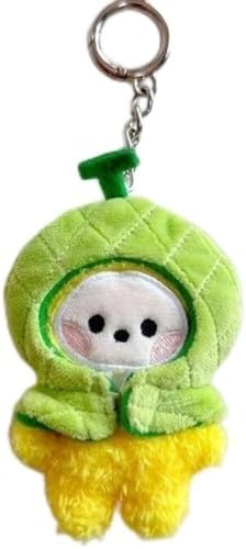 BTS en Peluche Poupée Fruits Série Porte-clés Livre Mignon Dessin Animé Pendentif Sac Livre Sac Porte-clés Décoration Portefeuille Pendentif