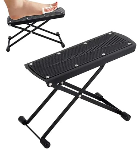 Pediküre-Hocker Nail Tech Pediküre-Hocker Spa Fußhocker Fußhocker für | Salon | Fußstütze für Pediküre Faltbar Verstellbar Pediküre Werkzeug Schwarz für Partygeschenk, f