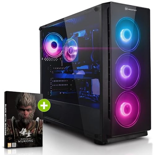Megaport Gaming PC Viking AMD Ryzen 7 5700X • Windows 11 • GeForce RTX 5070 12GB • 32GB DDR4 • 1000GB M.2 SSD • Luftkühlung • WLAN • Gamer PC Computer Gaming Rechner