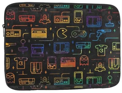 Borsa per laptop con stampa con motivo di videogiochi per videogiochi per computer portatili resistenti all'acqua - Notebook sottile protettivo