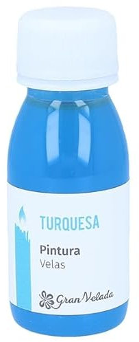 Gran Velada - Pintura Turquesa para Velas 60ml | Color para Velas Caseras | Pintura Especial para Velas