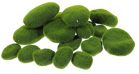 STOBOK 20stücke Künstliche Moossteine DIY Dekoration Mikro-Landschaft Gartenaccessoires Faux Moosstein Für Bonsai Terrarium Pflanzen Wandaccessoires