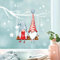 Wandtattoo Loft Fensterbilder Weihnachten mit 2 Zwergen auf Schaukel – Wiederverwendbar – A3 Bogen, 54 Sticker – Weihnachstdeko Fenster Kinderzimmer, Weihnachtsbilder Fenster, Fensterbild Winter
