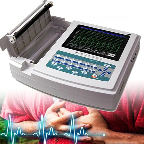 YANDDEA EKG/EKG-Monitor, Digitale 12-Kanal-Maschinen-PC-Software mit Touchscreen für die medizinische Mundpflege-Vitalzeichen-CCU ICU