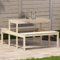 Xichuzi Picknicktisch 110x134x75 cm Massivholz Kiefer, Bierzeltgarnitur, Biertischgarnitur, Beer Pong Tisch, Bierbankgarnitur, Gartenmöbel Set, Biertisch - 832557