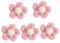 LIFKOME 5stücke Teiliges Aus Niedlichen Filz-broschen Blumenform Für Junge Mädchen Rosa Dekoration Für Kleidung Taschen Und Accessoires Für Bastelprojekte Und Anlässe