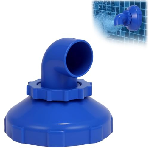 Uqingo Pool Einlaufdüse 360° Drehbar, Pool-Jet-Düse Auslass Ausströmer Zubehör, Swimmingpool-Rücklaufdüse Ersatzteil, für Intex Bestway Swimmingpool Spa Auslauf Zubehör (Blau)