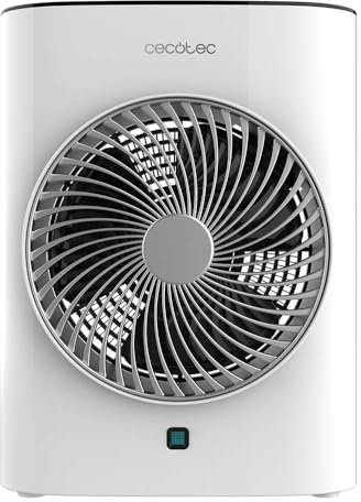 Cecotec Calefactor Eléctrico Termoventilador con Mando a Distancia ReadyWarm 2077 Max Force Smart White. 2000W, 2 Niveles de Potencia, Bajo Consumo, 3 Modos de Funcionamiento, Pantalla LED