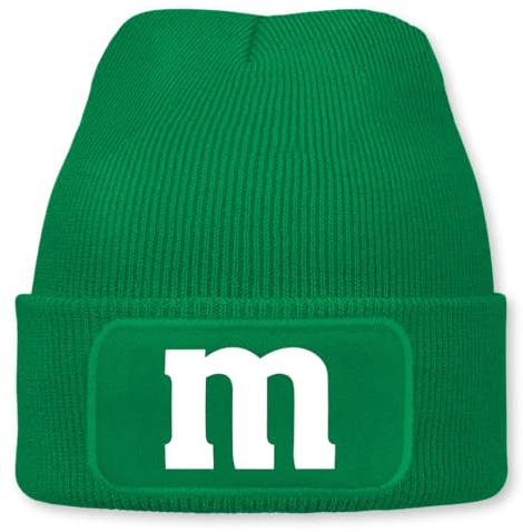 Prozente Momente Buchstabe m – lustige Wintermütze | Beanie für Damen & Herren, warm, elastisch & Unisex, Strickmütze mit Patch & Druck, perfekt für Après-Ski, Weihnachtsmarkt & Fasching