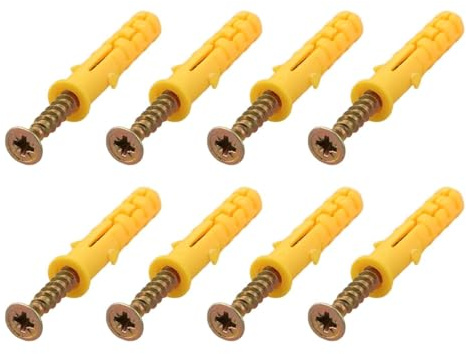 Opatiny 50 Stück M6 x 40 mm Edelstahl-Dübel und Schrauben-Set, Trockenbau- und Hohlwände für robuste Dehnschrauben, Regale und Gardinenstangen