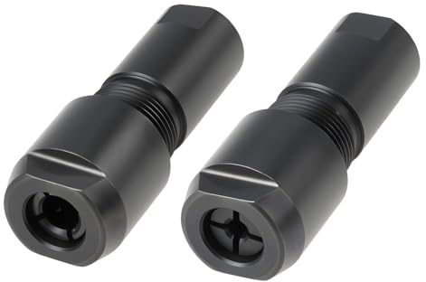 AS Axis Spindleon 2pcs 3mm and 6mm 100-Type Angle Grinder Modified Adapter M10 Thread to Straight Grinder Chuck
