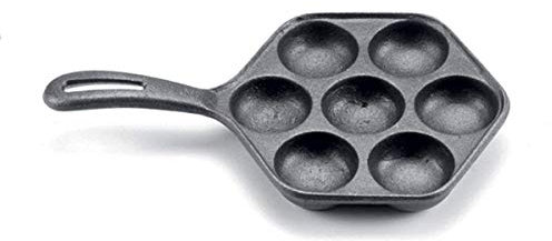 SCI Scandicrafts 7-Cup Aebeleskiver Pan, Cast Iron