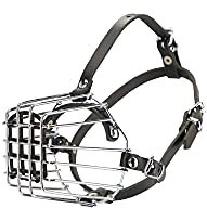 Dingo Mettal Maulkorb mit Kunststoffgitter Nr.1 Drahtmaulkorb für Hundetraining Handarbeit leicht Komfort verstellbare Lederriemen Dackel Klein 14003