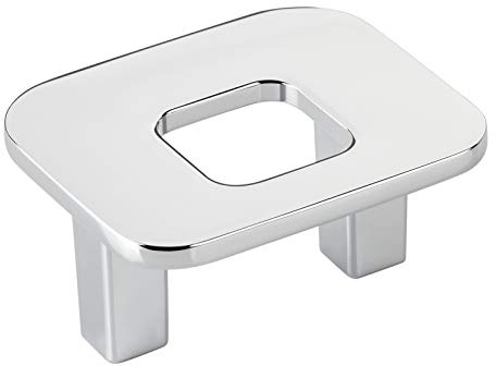 SOTECH Möbelknopf ENNO BA 32 mm Chrom poliert | Schrankgriff Länge 48 mm Möbelgriff von SCHÜCO ALU COMPETENCE