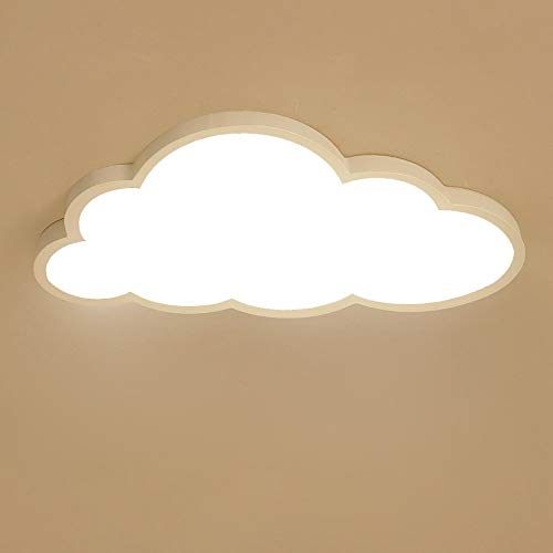 BEHWU Wolken Deckenleuchte, LED ultradünne 5 cm Kreative Wolken Deckenlampe Kinderzimmer Deckenleuchte Jungen Und Mädchen Schlafzimmer Lampe Einfache Cartoon Romantische (Color : Warmes Licht 3000K)
