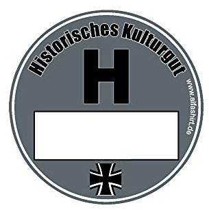 Historisches Kulturgut der Bundeswehr Umweltplakette BW #A4845